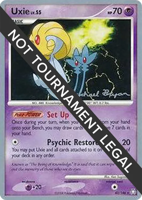 Uxie - 2010 Mychael Bryan #43/146 Pokémon card from World Championship Decks