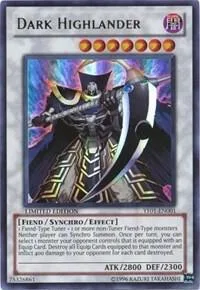 Dark Highlander YF01-EN001 Yu-Gi-Oh card from Yu-Gi-Oh! 5D's Manga Promotional Cards
