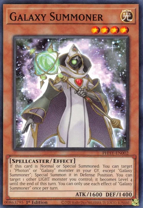 Galaxy Summoner PHHY-EN002 Yu-Gi-Oh card from Photon Hypernova