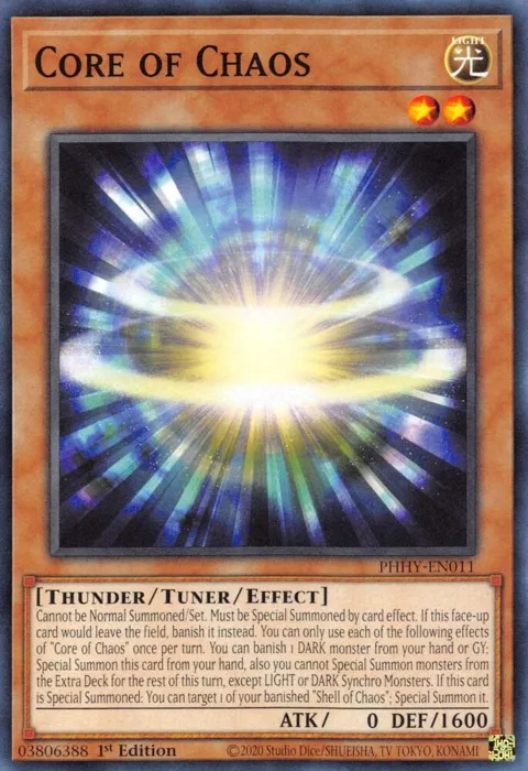 Core of Chaos PHHY-EN011 Yu-Gi-Oh card from Photon Hypernova