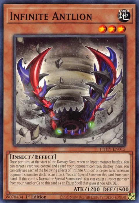 Infinite Antlion PHHY-EN015 Yu-Gi-Oh card from Photon Hypernova