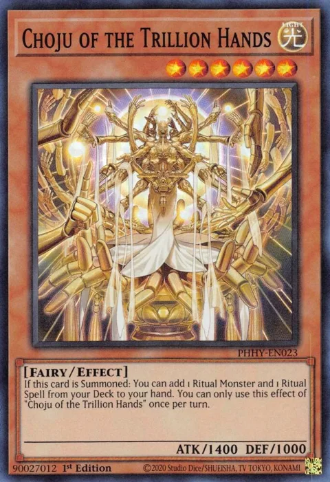 Choju of the Trillion Hands PHHY-EN023 Yu-Gi-Oh card from Photon Hypernova