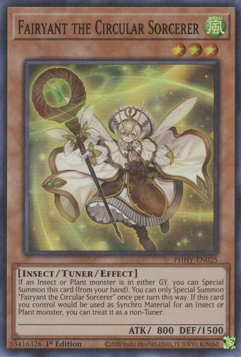 Fairyant the Circular Sorcerer PHHY-EN025 Yu-Gi-Oh card from Photon Hypernova