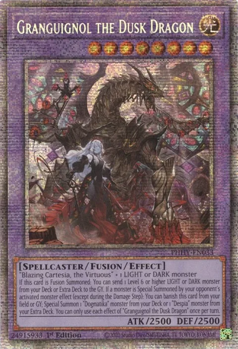 Granguignol the Dusk Dragon Starlight Rare PHHY-EN033 Yu-Gi-Oh card from Photon Hypernova