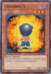 Crashbug X GENF-EN009 Yu-Gi-Oh card from Generation Force