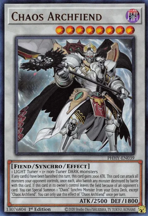 Chaos Archfiend PHHY-EN039 Yu-Gi-Oh card from Photon Hypernova