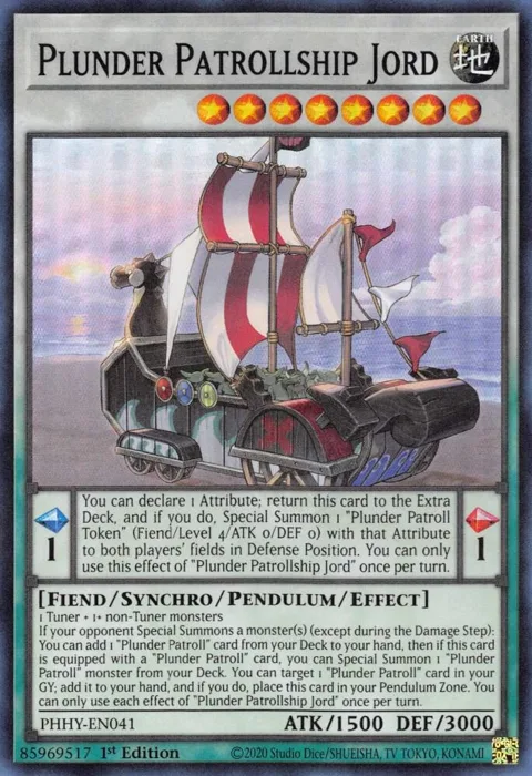 Plunder Patrollship Jord PHHY-EN041 Yu-Gi-Oh card from Photon Hypernova
