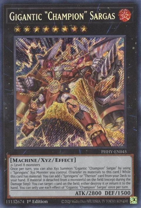 Gigantic "Champion" Sargas PHHY-EN045 Yu-Gi-Oh card from Photon Hypernova