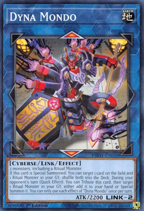 Dyna Mondo PHHY-EN050 Yu-Gi-Oh card from Photon Hypernova