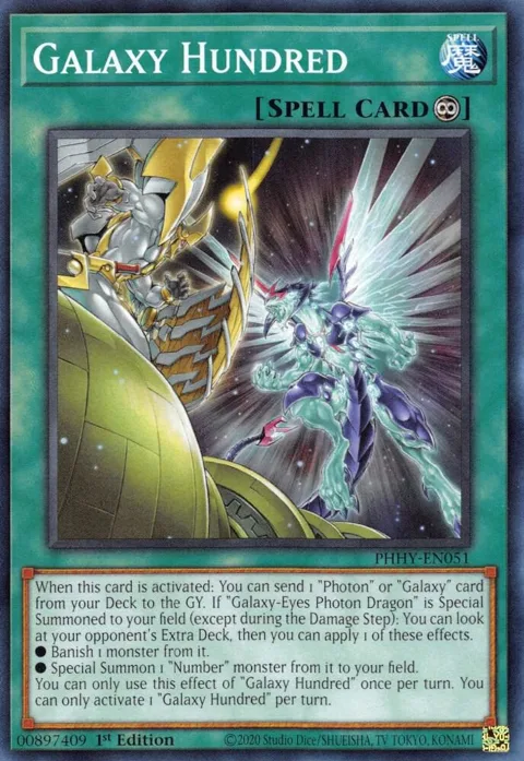 Galaxy Hundred PHHY-EN051 Yu-Gi-Oh card from Photon Hypernova