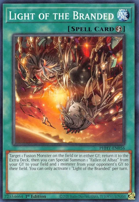 Light of the Branded PHHY-EN056 Yu-Gi-Oh card from Photon Hypernova