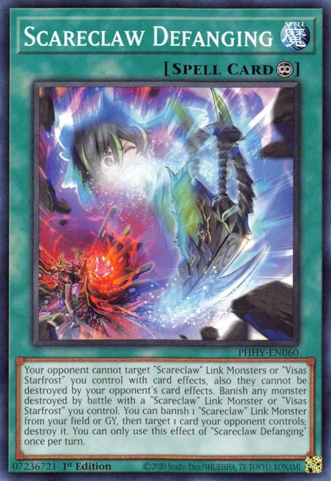 Scareclaw Defanging PHHY-EN060 Yu-Gi-Oh card from Photon Hypernova