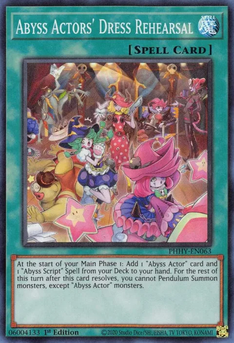Abyss Actors' Dress Rehearsal PHHY-EN063 Yu-Gi-Oh card from Photon Hypernova