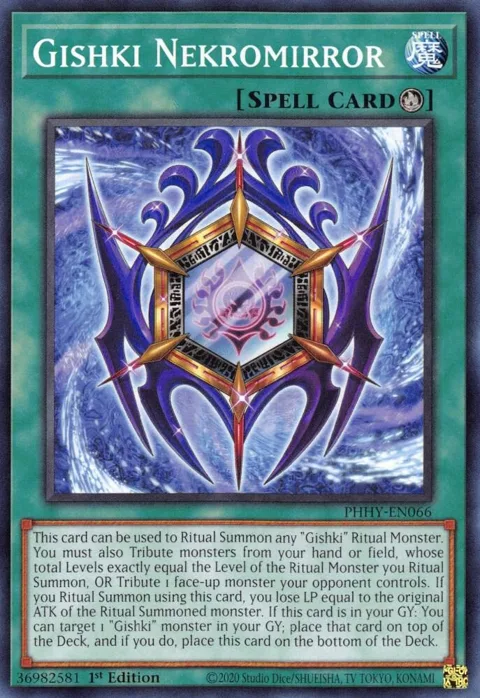 Gishki Nekromirror PHHY-EN066 Yu-Gi-Oh card from Photon Hypernova