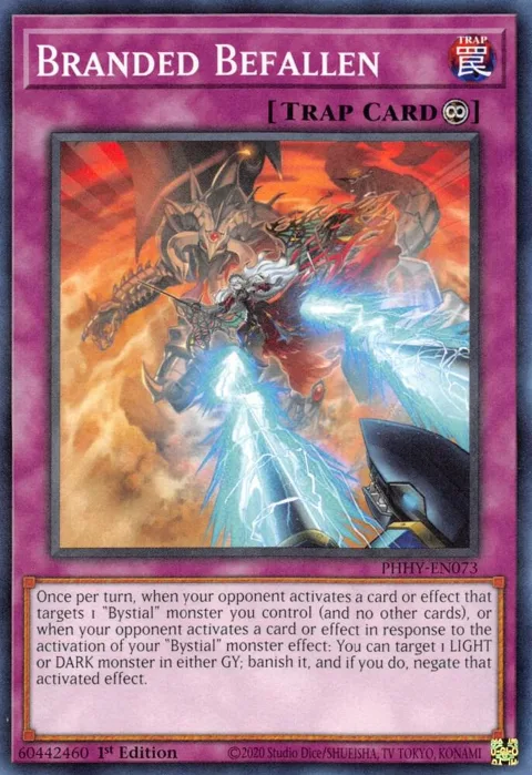 Branded Befallen PHHY-EN073 Yu-Gi-Oh card from Photon Hypernova