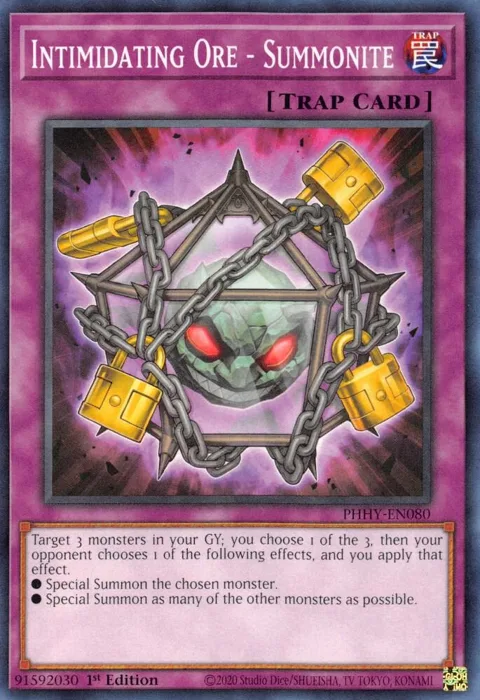 Intimidating Ore - Summonite PHHY-EN080 Yu-Gi-Oh card from Photon Hypernova