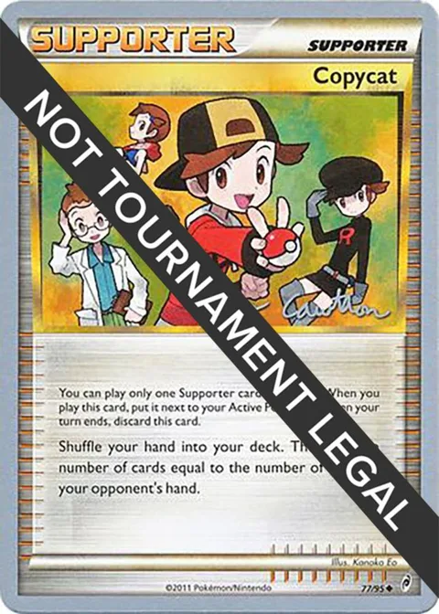 Copycat - 2011 Ross Cawthon #77/95 Pokémon card from World Championship Decks