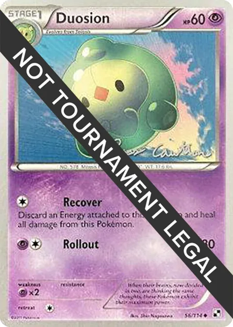 Duosion - 2011 Ross Cawthon #56/114 Pokémon card from World Championship Decks