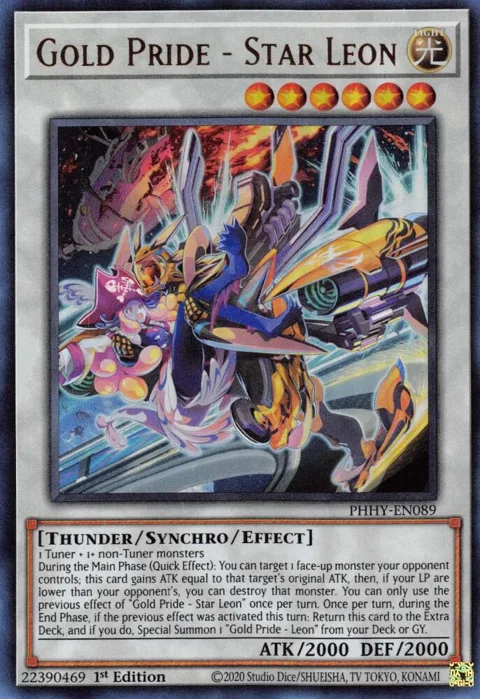 Gold Pride - Star Leon PHHY-EN089 Yu-Gi-Oh card from Photon Hypernova