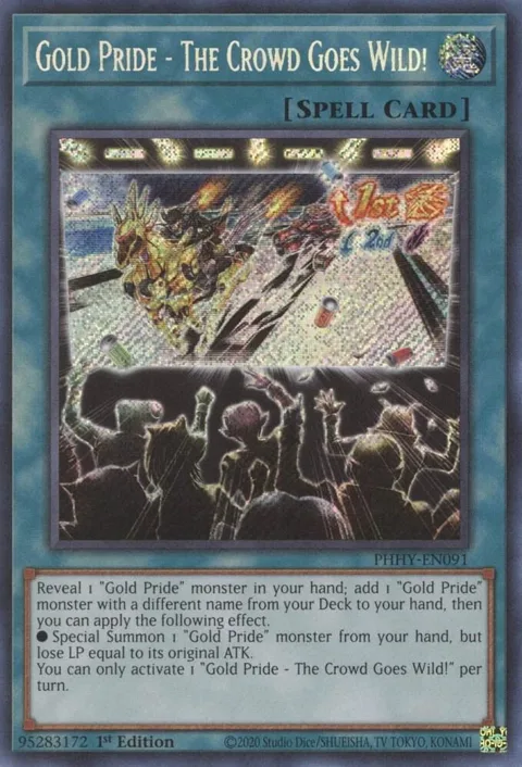 Gold Pride - The Crowd Goes Wild! PHHY-EN091 Yu-Gi-Oh card from Photon Hypernova