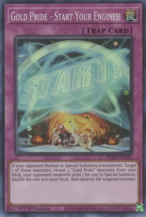 Gold Pride - Start Your Engines! PHHY-EN092 Yu-Gi-Oh card from Photon Hypernova