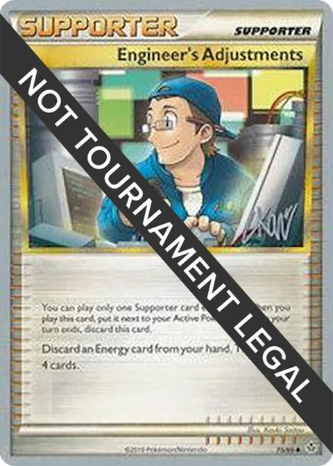 Engineer's Adjustments - 2011 Christopher Kan #75/95 Pokémon card from World Championship Decks