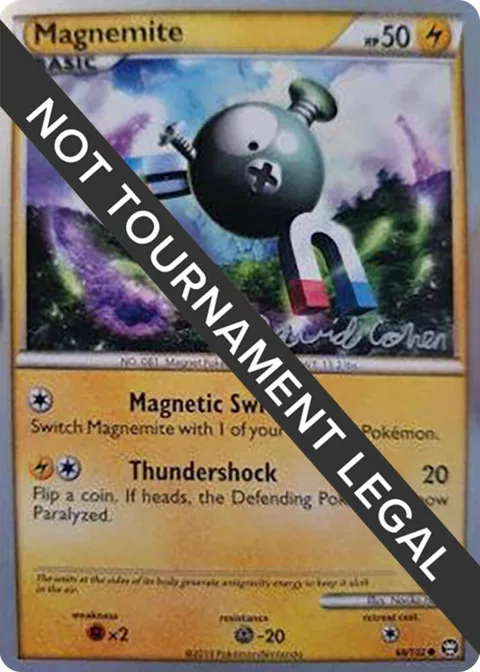 Magnemite - 2011 David Cohen #68/102 Pokémon card from World Championship Decks