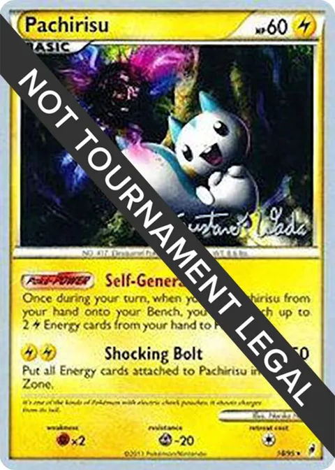 Pachirisu - 2011 Gustavo Wada #18/95 Pokémon card from World Championship Decks