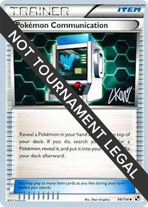 Pokemon Communication - 2011 Christopher Kan #99/114 Pokémon card from World Championship Decks