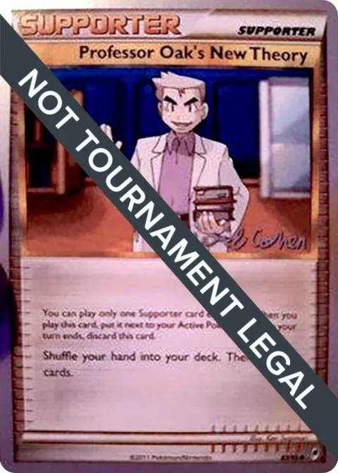 Professor Oak's New Theory - 2011 David Cohen #83/95 Pokémon card from World Championship Decks