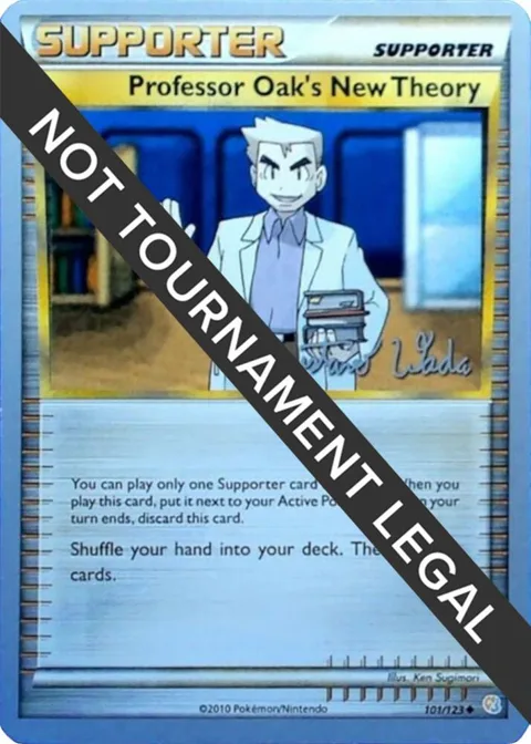 Professor Oak's New Theory - 2011 Gustavo Wada #101/123 Pokémon card from World Championship Decks