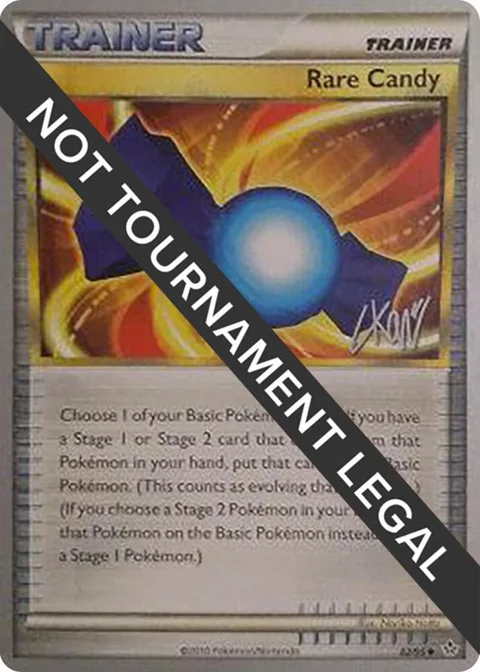 Rare Candy - 2011 Christopher Kan #82/95 Pokémon card from World Championship Decks