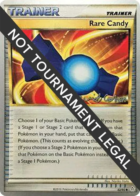 Rare Candy - 2011 David Cohen #82/95 Pokémon card from World Championship Decks