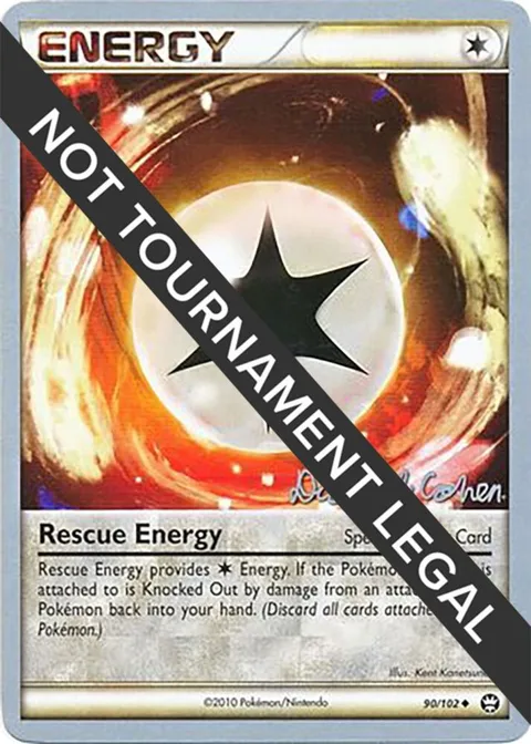 Rescue Energy - 2011 David Cohen #90/102 Pokémon card from World Championship Decks