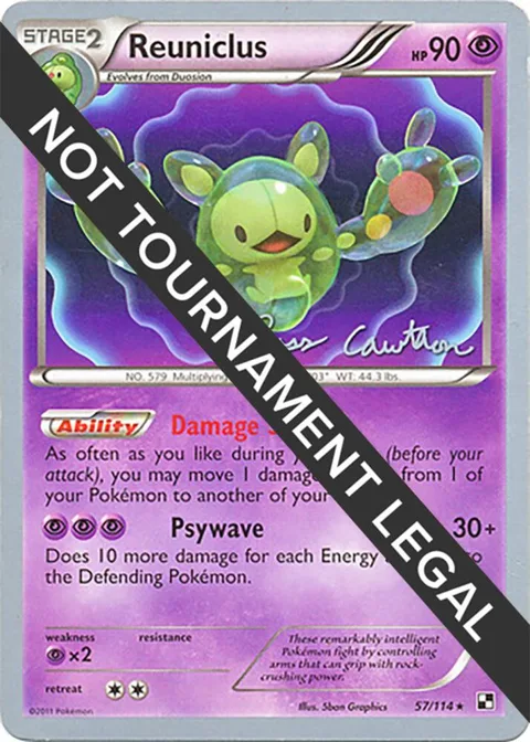 Reuniclus - 2011 Ross Cawthon #57/114 Pokémon card from World Championship Decks