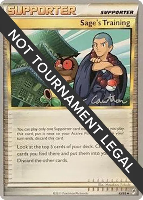 Sage's Training - 2011 Ross Cawthon #85/95 Pokémon card from World Championship Decks