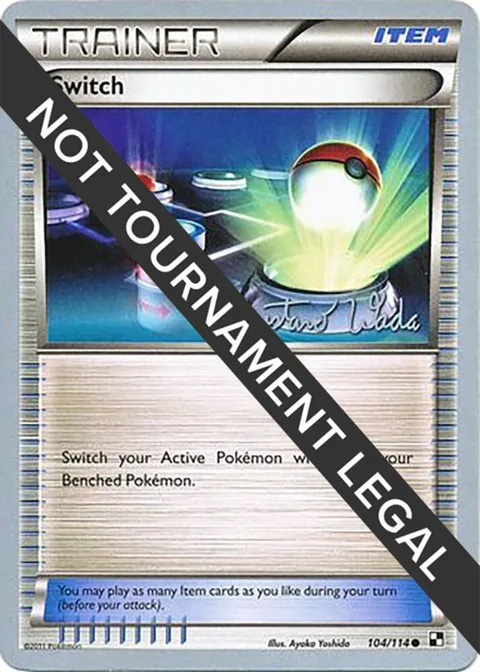 Switch - 2011 Gustavo Wada #104/114 Pokémon card from World Championship Decks