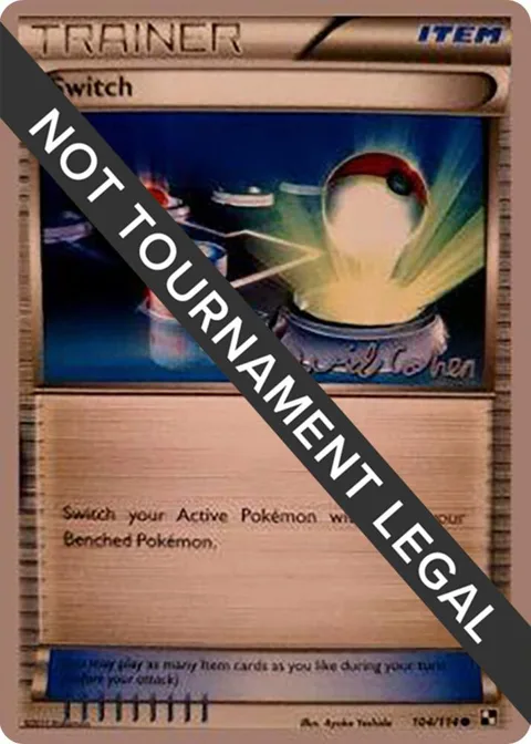 Switch - 2011 David Cohen #104/114 Pokémon card from World Championship Decks