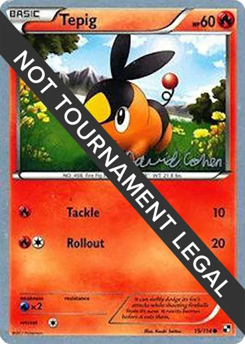Tepig - 2011 David Cohen #15/114 Pokémon card from World Championship Decks