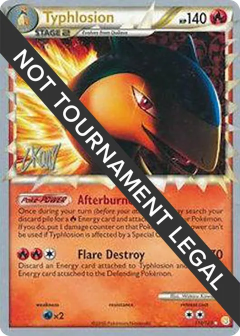 Typhlosion - 2011 Christopher Kan #110/123 Pokémon card from World Championship Decks