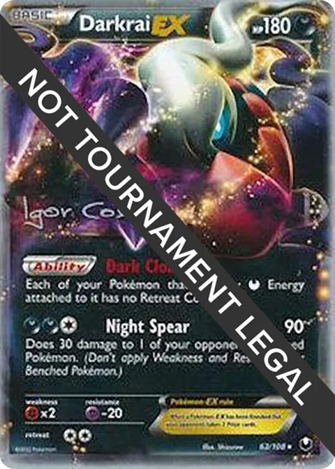 Darkrai EX - 2012 Igor Costa #63/108 Pokémon card from World Championship Decks