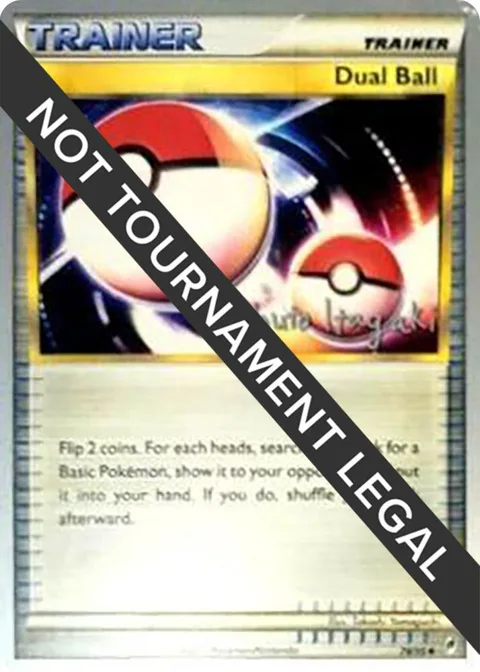 Dual Ball - 2012 Shuto Itagaki #78/95 Pokémon card from World Championship Decks