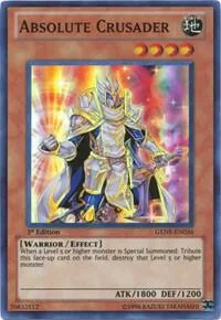 Absolute Crusader GENF-EN036 Unlimited Yu-Gi-Oh card from Generation Force