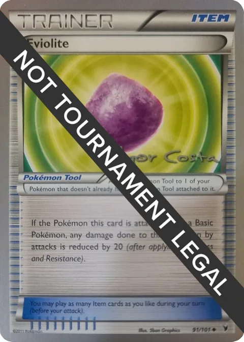 Eviolite - 2012 Igor Costa #91/101 Pokémon card from World Championship Decks