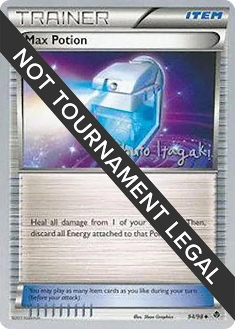 Max Potion - 2012 Shuto Itagaki #94/98 Pokémon card from World Championship Decks