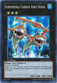 Submersible Carrier Aero Shark GENF-EN040 1st Edition Yu-Gi-Oh card from Generation Force