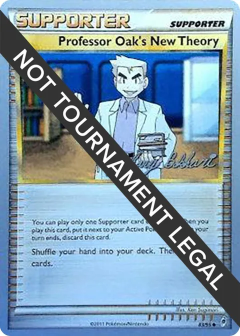 Professor Oak's New Theory - 2012 Zachary Bokhari #83/95 Pokémon card from World Championship Decks