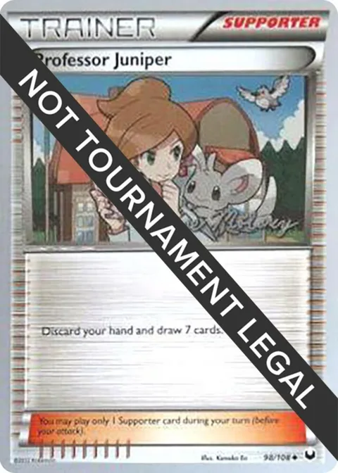 Professor Juniper - 2012 Chase Moloney #98/108 Pokémon card from World Championship Decks