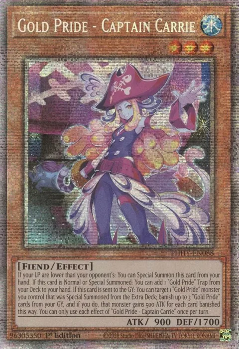 Gold Pride - Captain Carrie Starlight Rare PHHY-EN088 Yu-Gi-Oh card from Photon Hypernova