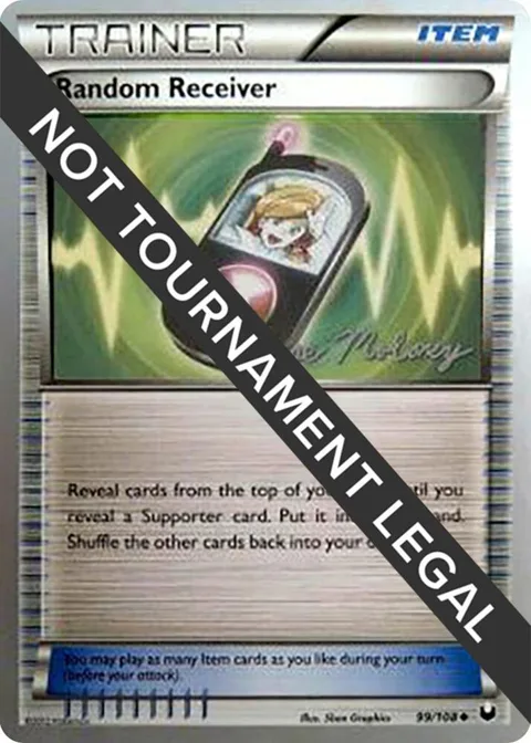 Random Receiver - 2012 Chase Moloney #99/108 Pokémon card from World Championship Decks